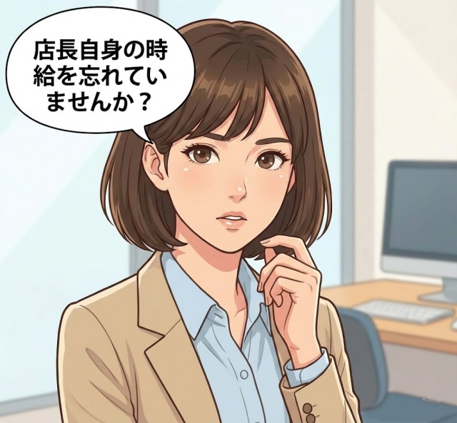 店長自身の時給を忘れていませんか？