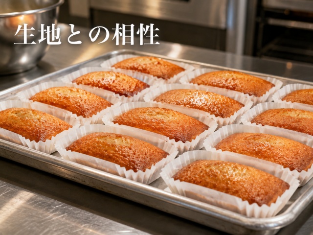 バターをたっぷり使ったフィナンシェの生地