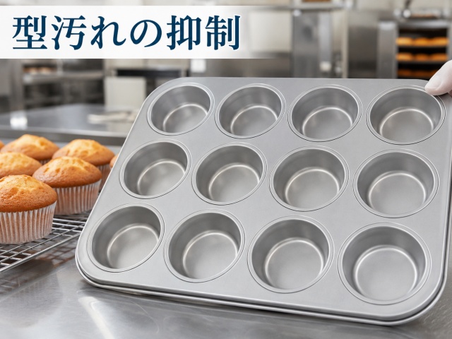 紙ingを使って汚れが付いていない金属の焼き型