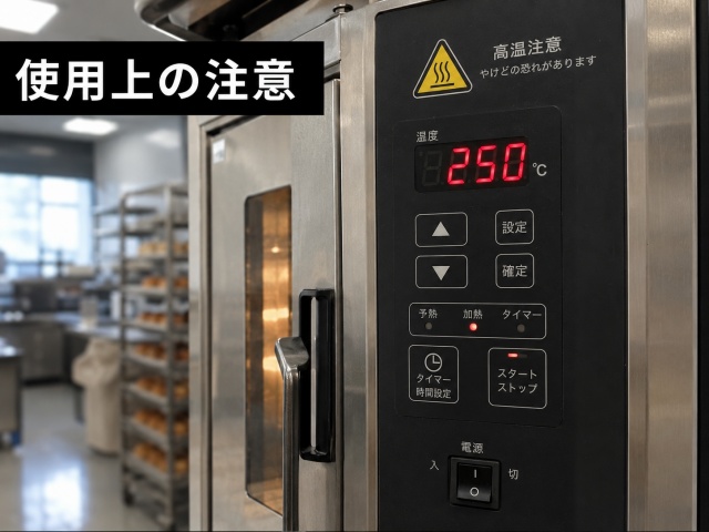 オーブンの温度設定と注意事項